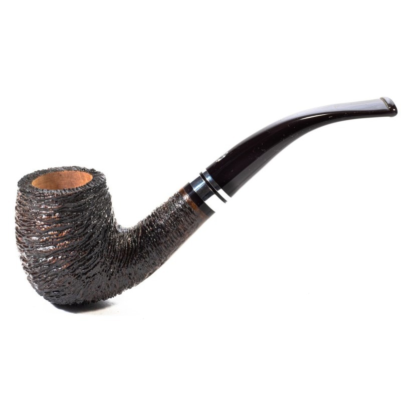 Pipa Savinelli Minerva Rusticata - Bent Billiard